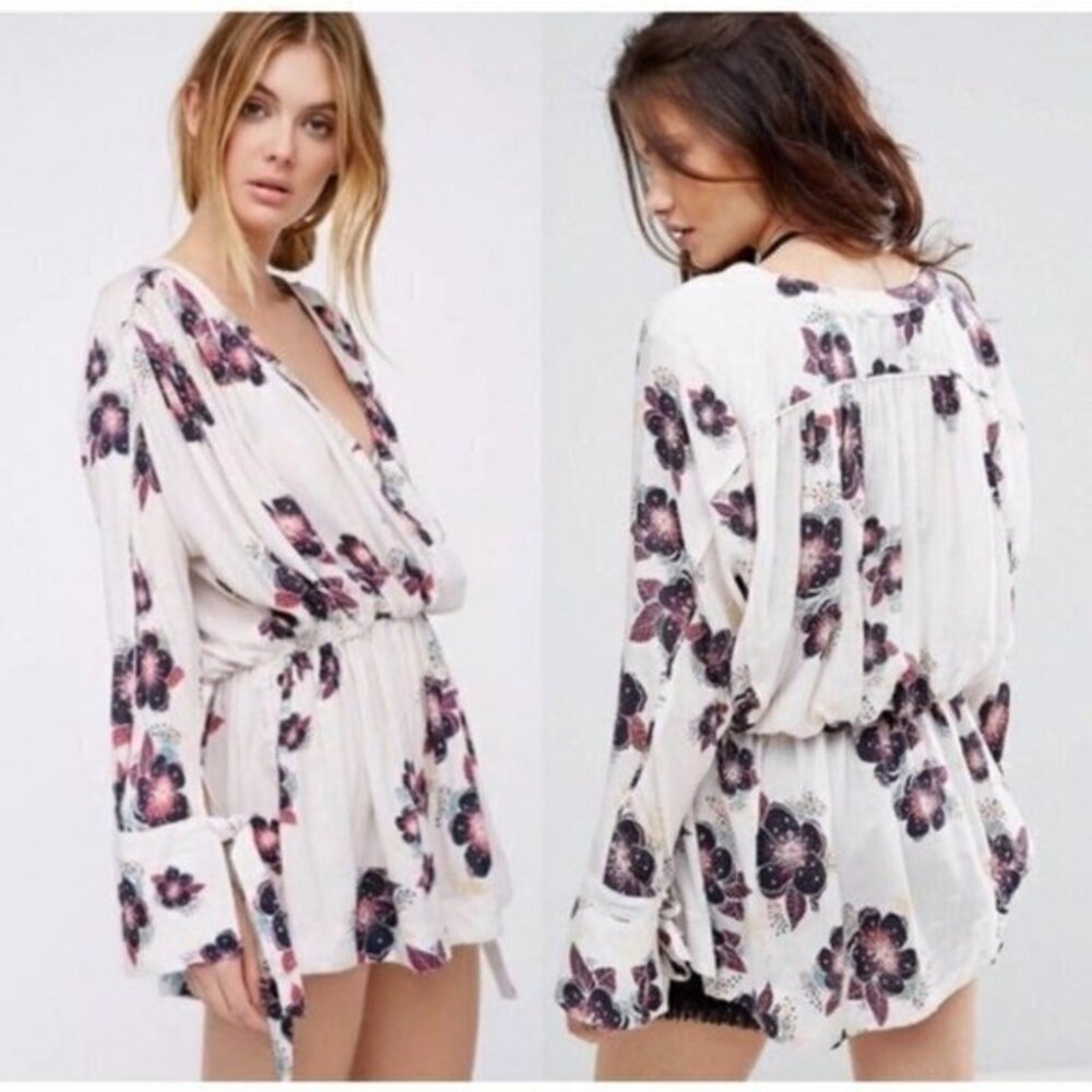 Free People Hibiscus Wrap Tunic